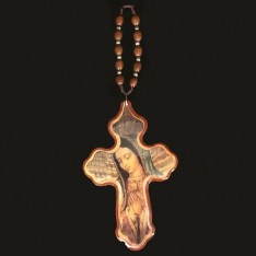 OLOG Cross Car Rosary  (9")